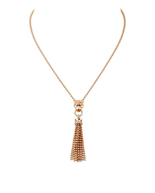 Cartier Metallic Diamond, Garnet And Onyx Panthère De Necklace