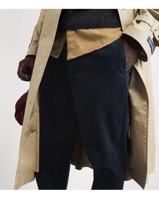 Polo Ralph Lauren Blue Corduroy Bedford Trousers for men