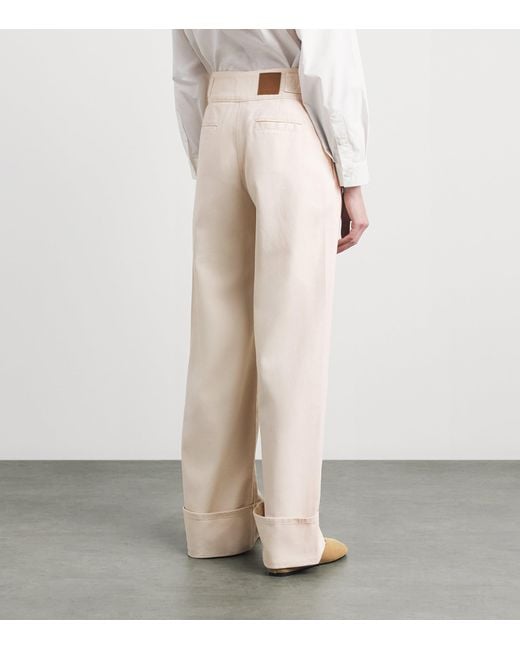 Claudie Pierlot White Sailor Wide-Leg Jeans