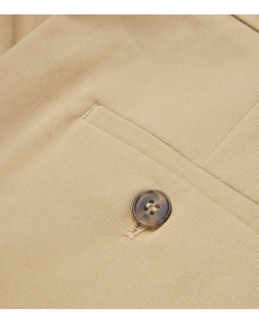 Weekend by Maxmara Natural Pleated Wide-Leg Tapered Trousers