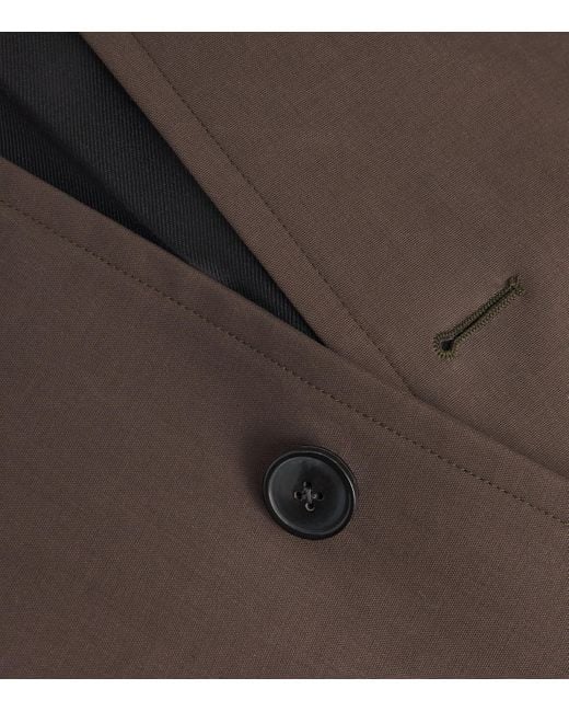 Dries Van Noten Brown Water-Repellent Car Coat for men