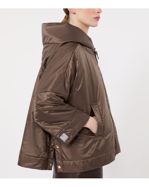 Max Mara Brown The Cube Hooded Jacket