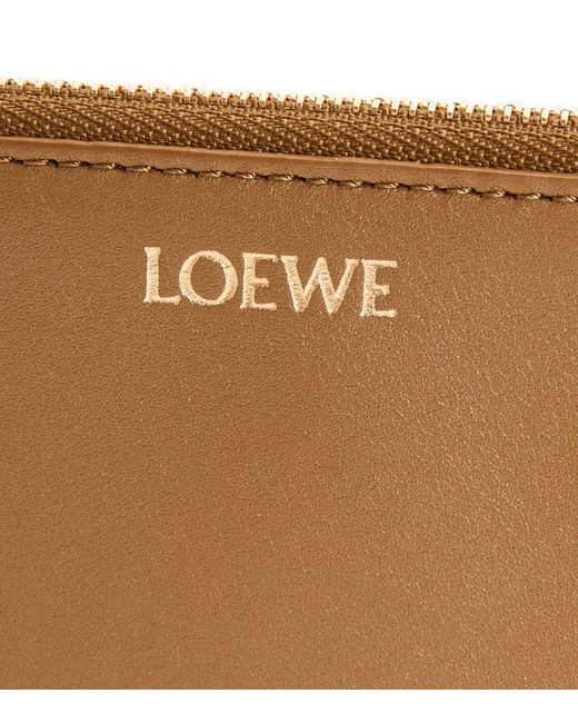 Loewe Leather Knot Card Holder in Brown | Lyst