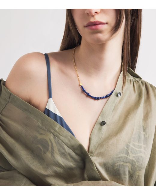 Anni Lu Blue Plated Deep Necklace