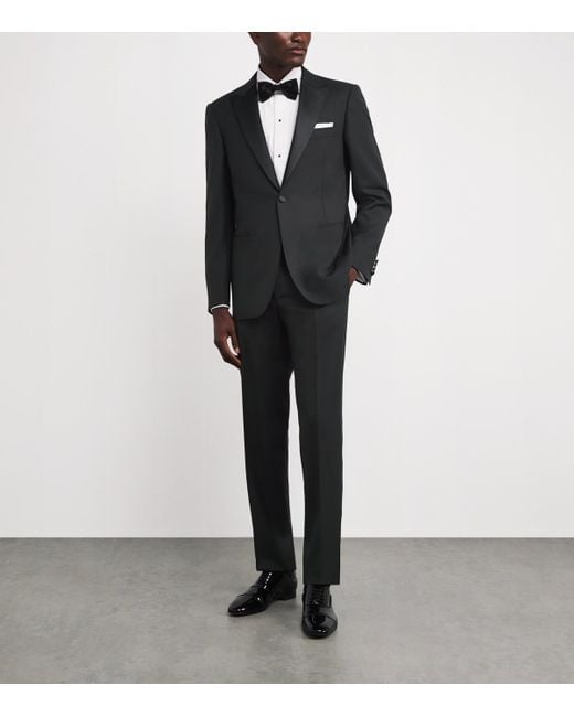 Canali Black Wool 2-Piece Tuxedo for men