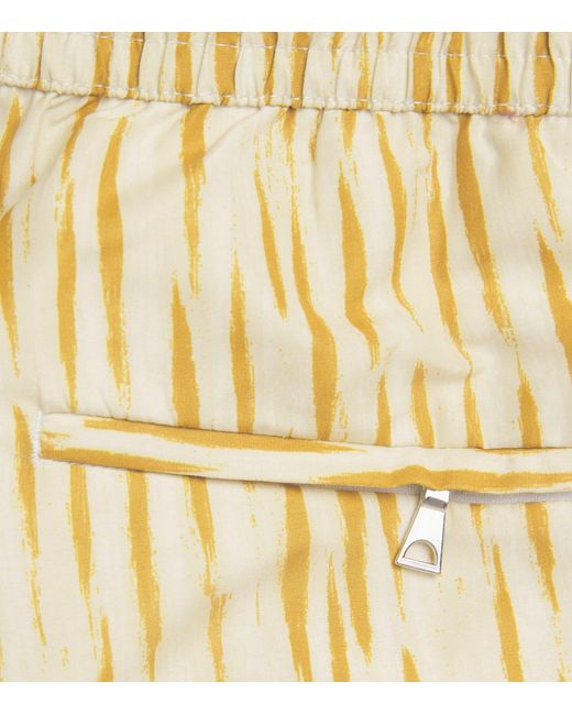 Commas Natural Brushstroke Swim Shorts for men