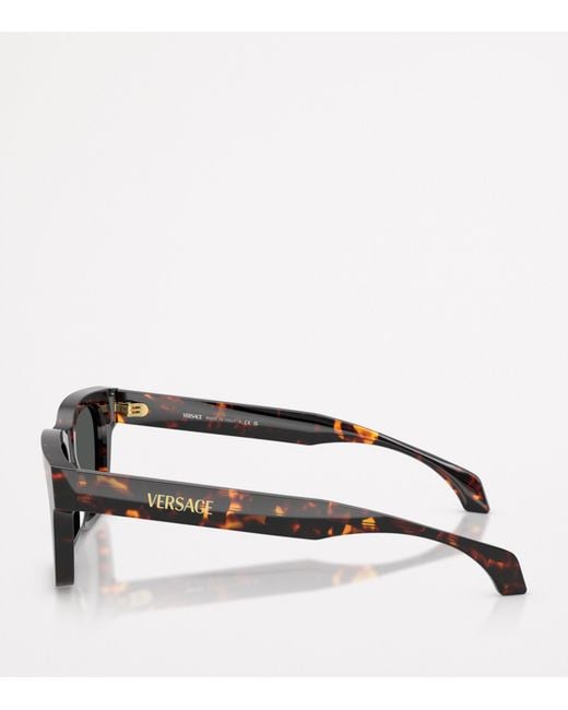 Versace Gray Square Sunglasses for men
