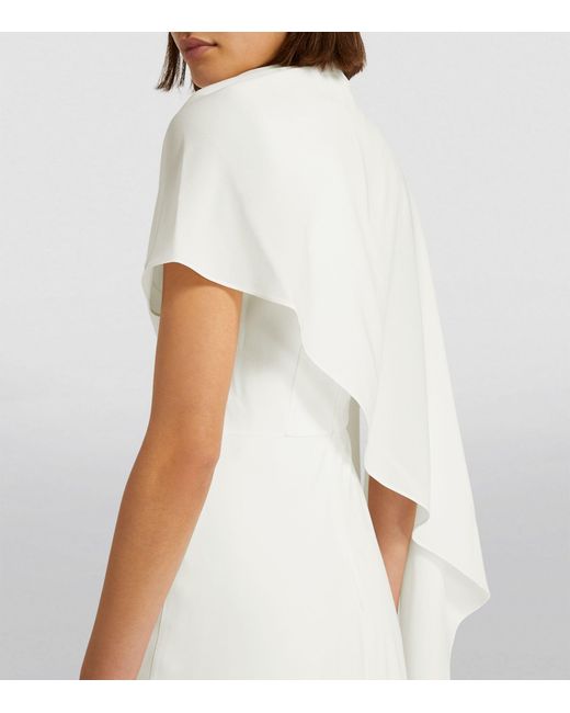 Roksanda White Asymmetric Pascale Midi Dress