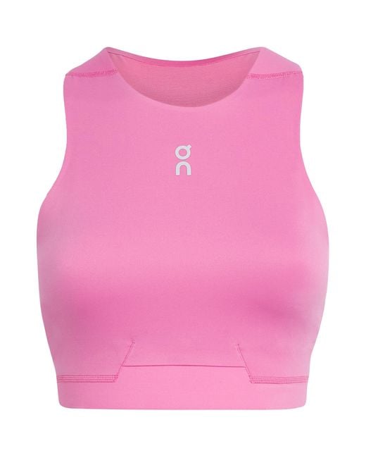 On Shoes Pink Train 2-In-1 Crop Top