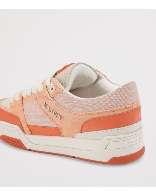 Kurt Geiger Pink Leather Hatton Sneakers for men