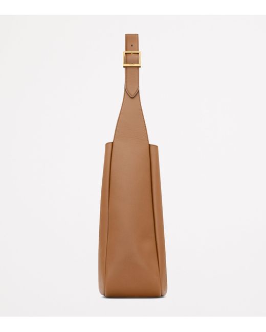 Saint Laurent Brown Large Calfskin Le 5 À 7 Shoulder Bag