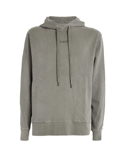 7 For All Mankind Gray Organic Cotton Hoodie for men