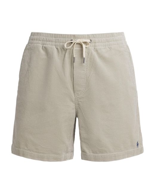 Polo Ralph Lauren Gray Cotton Corduroy Prepster Shorts for men