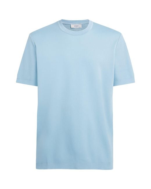 Eton of Sweden Blue Cotton T-Shirt for men