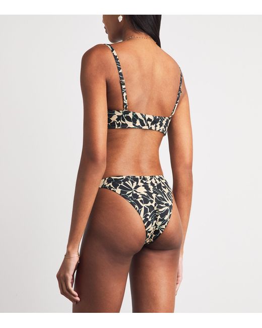 Ulla Johnson White Printed Mallorca Bikini Briefs