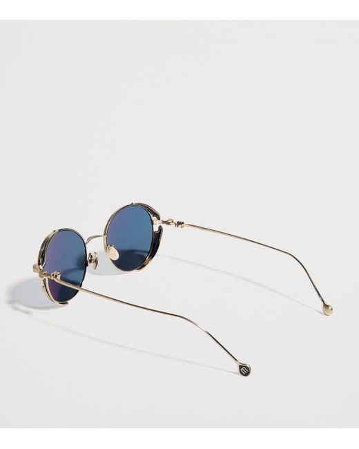 Matsuda Blue M3152 Round Sunglasses for men