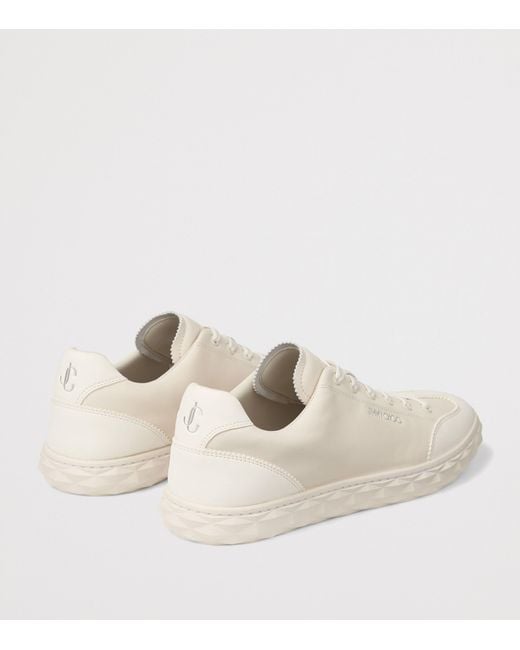 Jimmy Choo Natural Diamond Light Flex Leather Sneakers