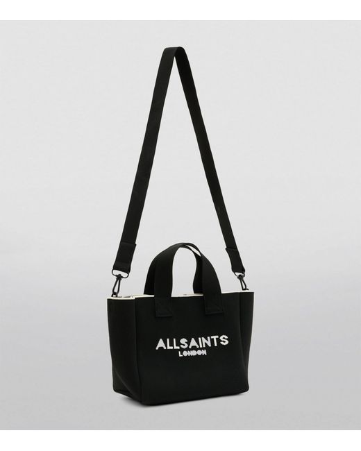 AllSaints Black Mini Izzy Tote Bag