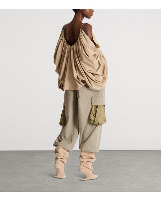 Balmain Natural Strappy Blouse
