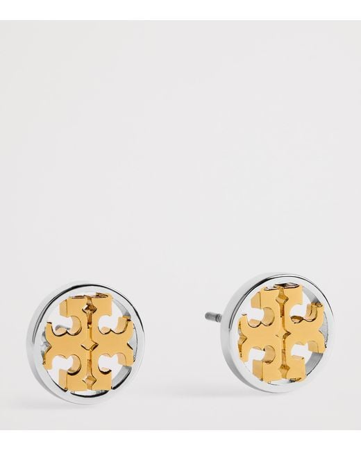 Tory Burch Metallic And-Plated Icon Stud Earrings