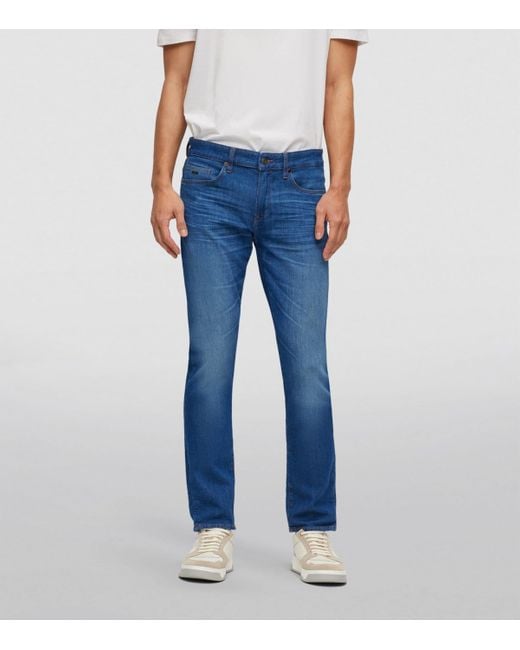 Boss Blue Slim-Fit Jeans for men