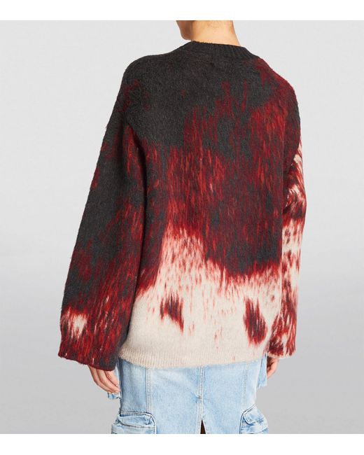 The Attico Red Merino-blend Sweater