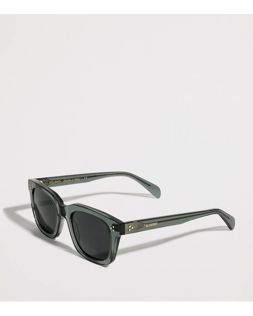 Eleventy Black Acetate Sunglasses for men