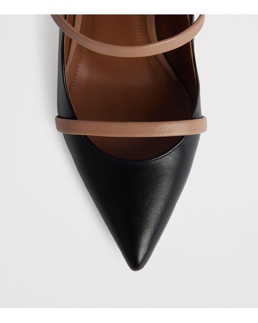 Malone Souliers Black Leather Maureen Mules 100