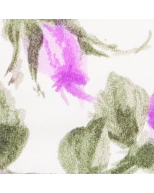 Chloé Pink Rose Print Lace-Detail Swimsuit