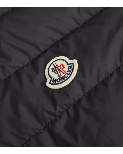 Moncler Black Puffer-detail Zip-up Jacket for men