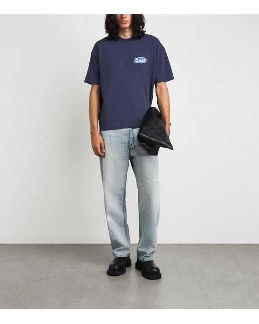 Picante Blue Organic Cotton Senna T-Shirt for men