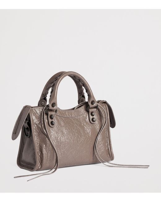 Balenciaga Pink Mini Leather Le City Top-Handle Bag