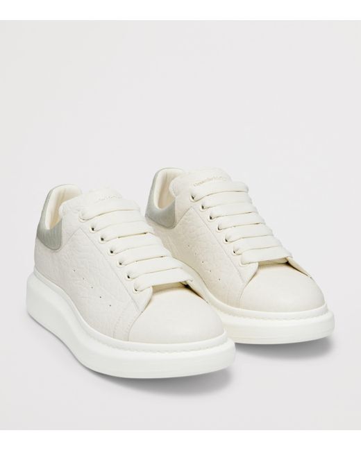 McQueen White Leather Oversized Sneakers for men