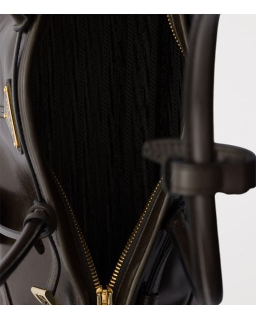 Prada Black Medium Leather Bonnie Shoulder Bag