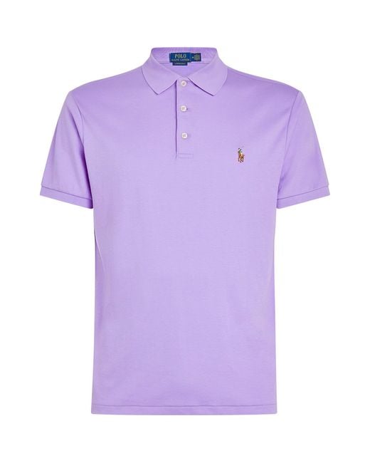 Polo Ralph Lauren Purple Cotton Slim-Fit Polo Shirt for men