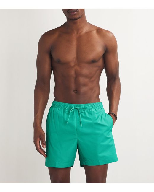 Calvin Klein Green Meta Legacy Swim Shorts for men