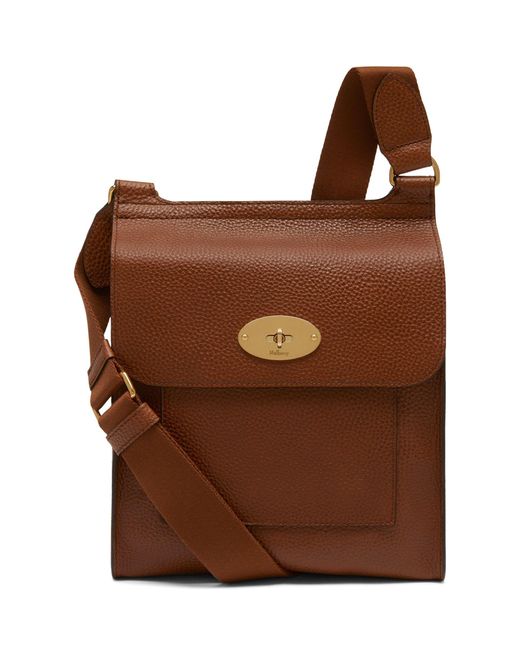 Mulberry Leather Antony Messenger Bag in Brown for Men | Lyst