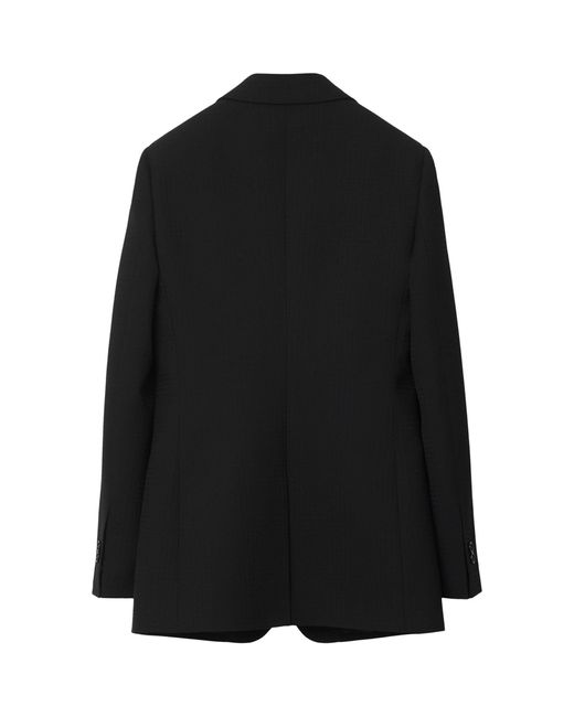 Burberry Black Wool Tailored Jacket
