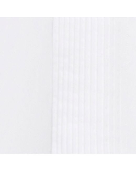 Loewe White Cotton Pleated Long-sleeve Shirt