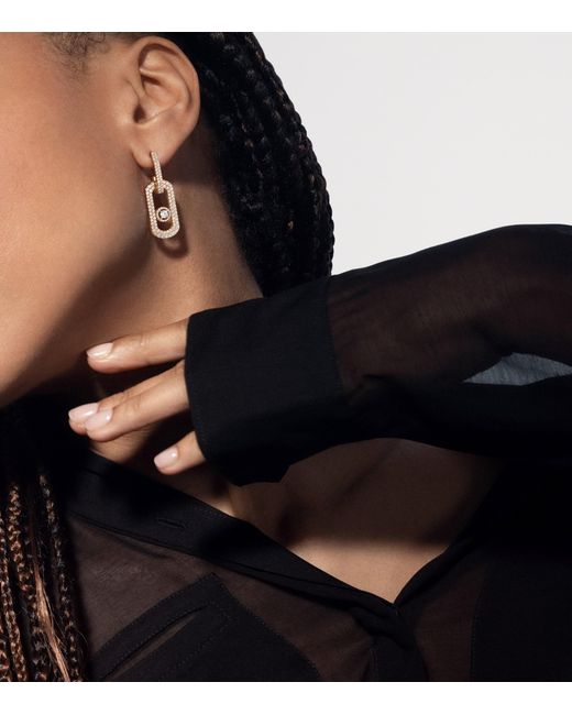 Messika Metallic So Move And Diamond Pavé Xl Earrings
