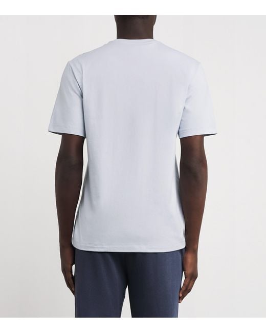 Hanro White Cotton Living T-Shirt for men