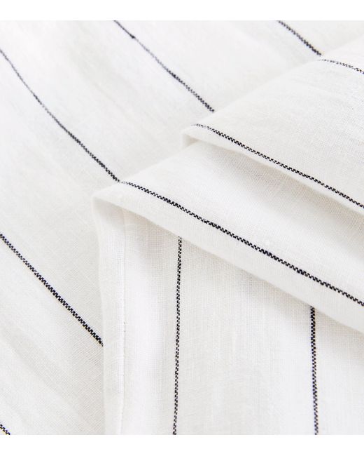Eskandar White Linen Japanese Trousers