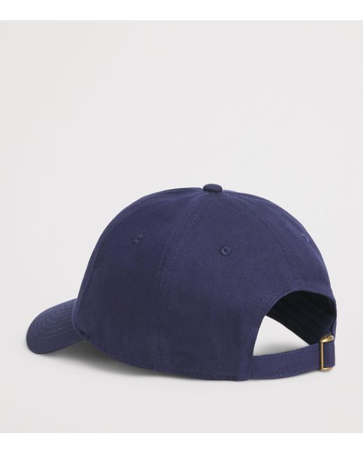 Sporty & Rich Blue Cotton Syracuse Baseball Cap