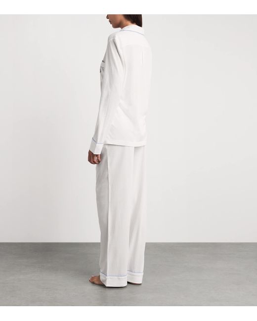 Polo Ralph Lauren White Cotton-Modal Pyjama Set