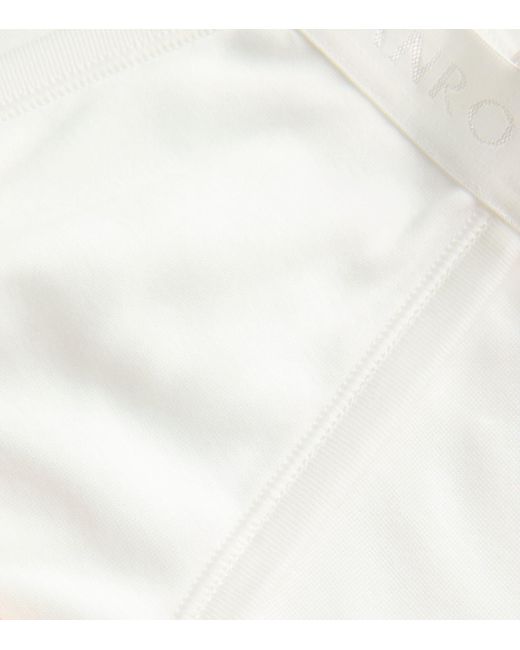 Hanro White Mercerised Cotton Briefs for men
