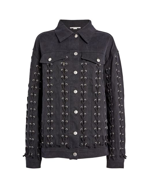 Stella McCartney Black Cotton Lace-up Jacket