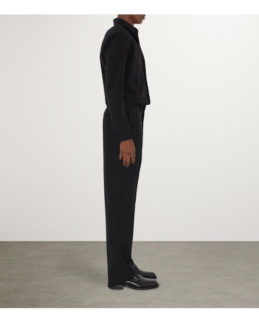 Burberry Black Stretch-Cotton Ekd Shirt for men