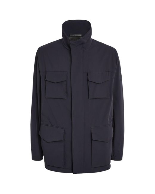 Giorgio Armani Blue Technical Field Jacket for men