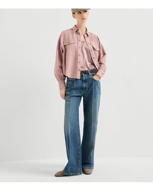 Brunello Cucinelli Blue Flared Jeans