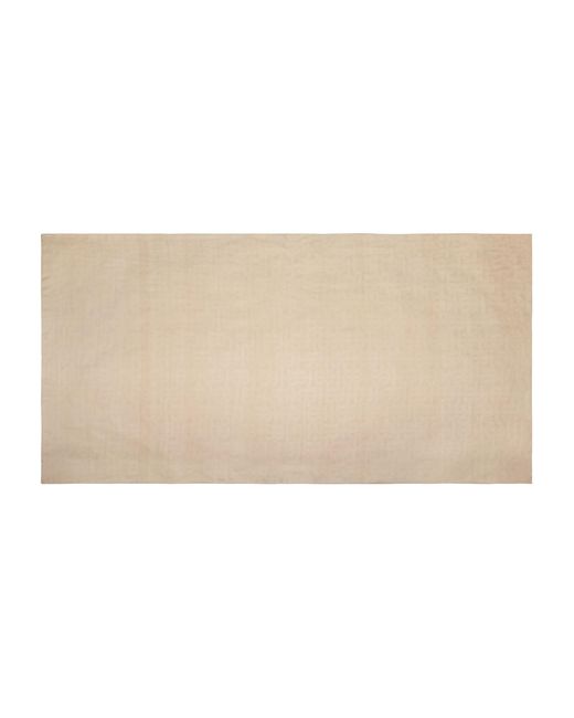 Burberry Silk Chiffon Tb Monogram Scarf in Natural